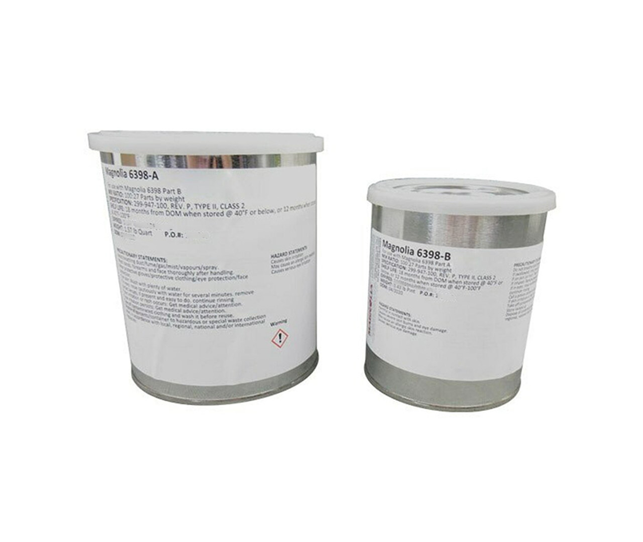 Magnobond® 6398-AB-1/QT Gray 299-947-100P Type II, Class 2 Spec Two-Part  Thixotropic Paste Epoxy Adhesive - Quart Kit