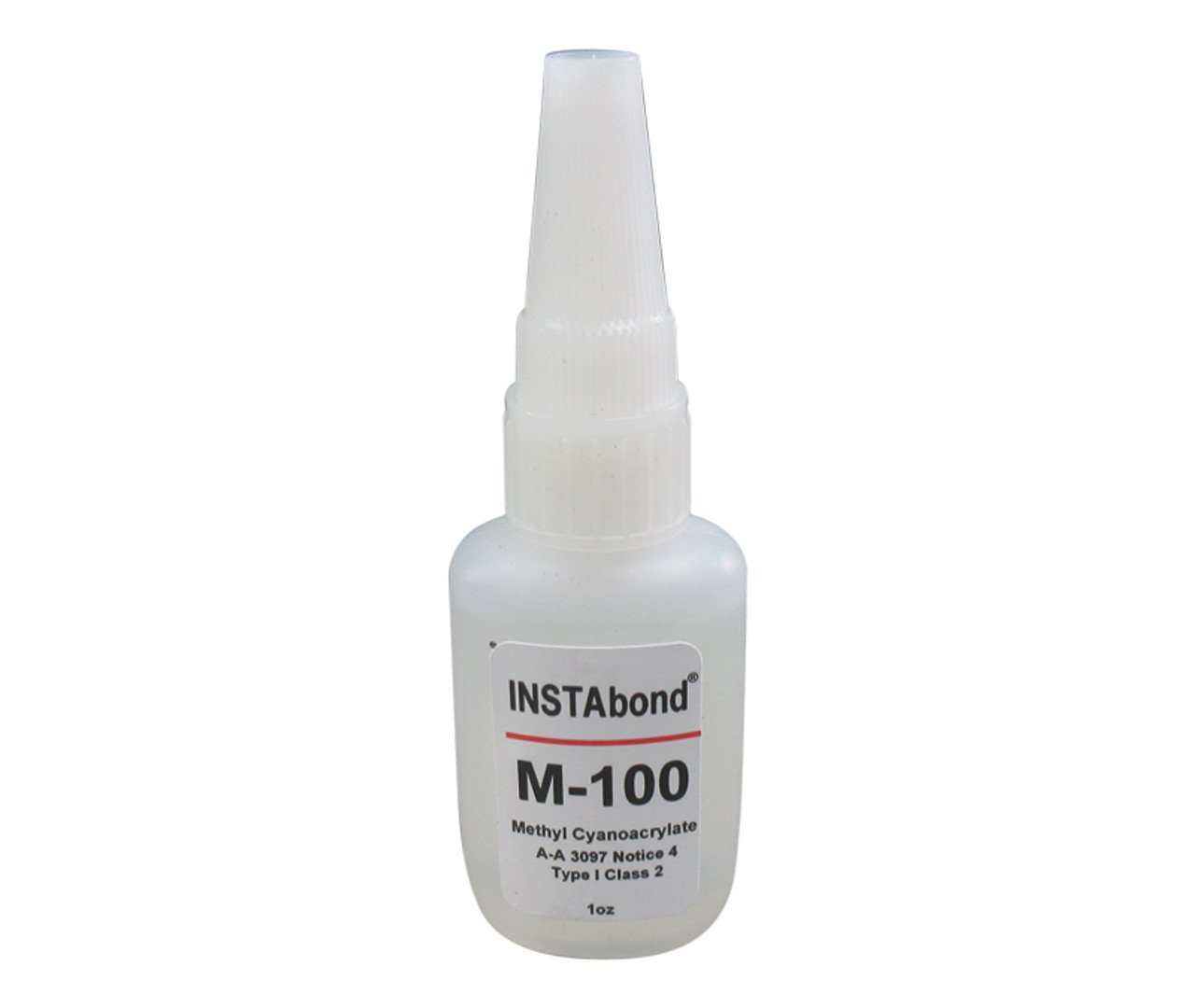 INSTAbond M-100 Clear A-A-3097 Type 1 Class 2 Cyanoacrylate Adhesive - 1 oz  Bottle at