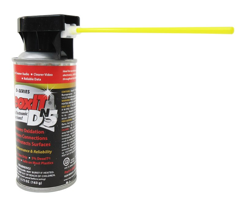 Spray DeoxIT DN5S-6N Pour Contacts Électroniques - Nettoyant Et Protecteur Avec Chiffon Microfibre