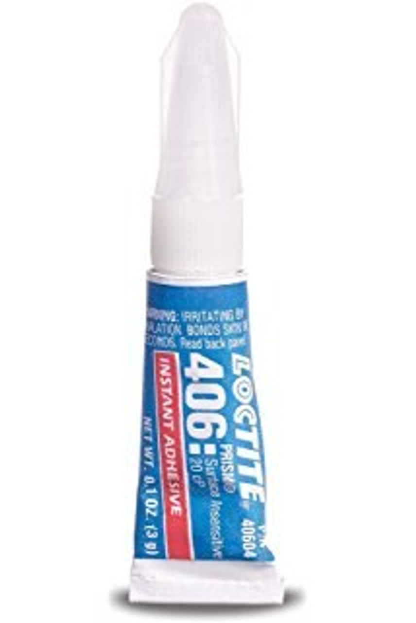 Henkel 40604 LOCTITE 406 Prism Clear Instant Adhesive- 3 Gram (0.10 oz)  Tube at