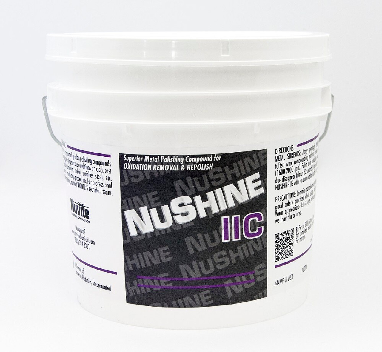 Nuvite PC220610LB Nushine II Grade C Oxidation Removal & Repolish Metal  Polishing Compound - 10 lb Pail at