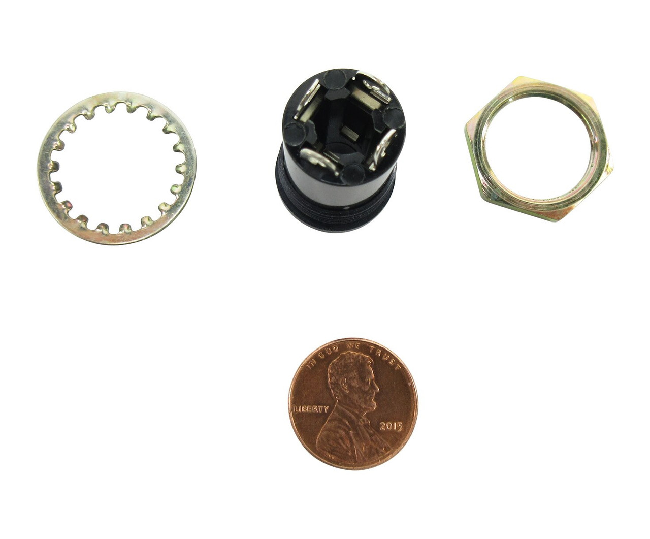 TJT-120 Threaded Panel Mount Microphone Jack - SkyGeek.com