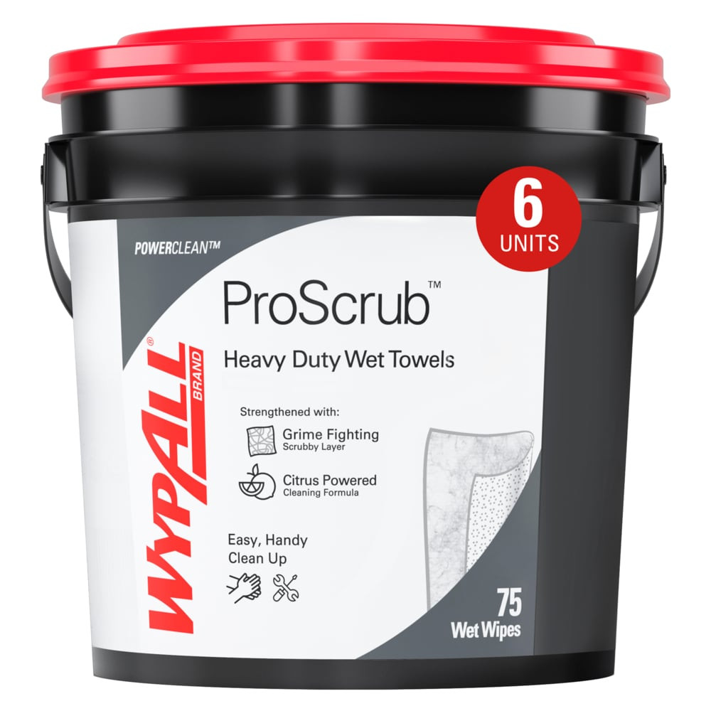WypAll 91371 PowerClean ProScrub Green & White 9.75