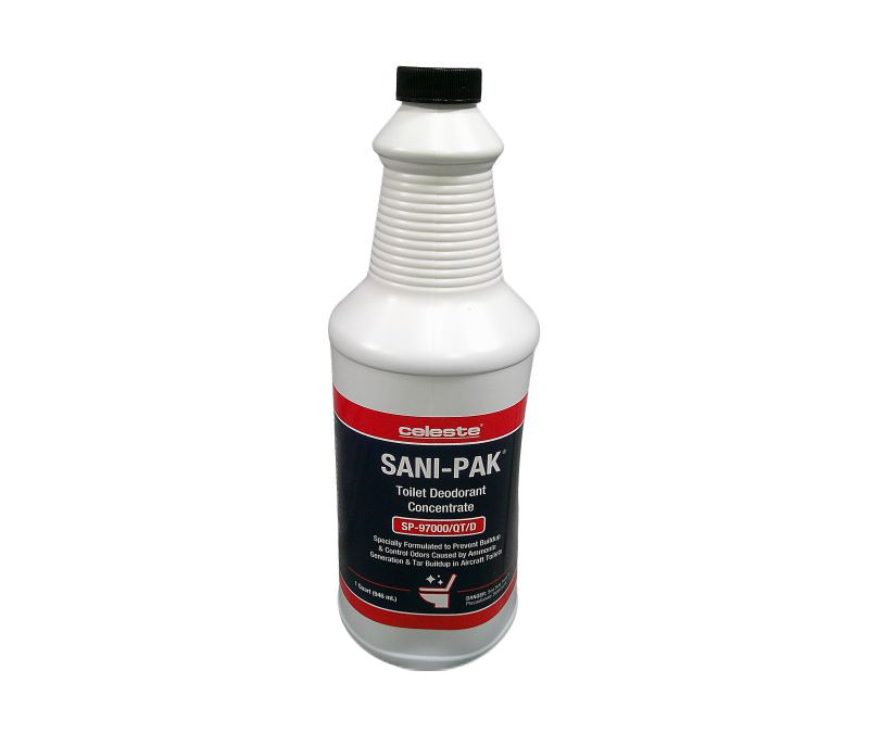 Celeste SP-97000/QT/D SANI-PAK Blue Liquid Lavatory Deodorant
