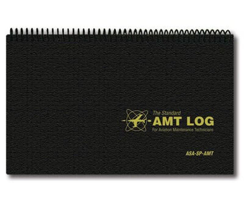 Aviation Supplies & Academics ASA-SP-AMT Black The Standard™ Softcover Aviation Mechanic Logbook