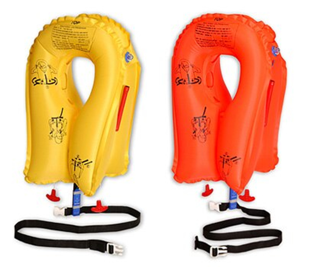 EAM Worldwide P01074-201W Yellow XF-35 Twin-Cell Life Vest with 