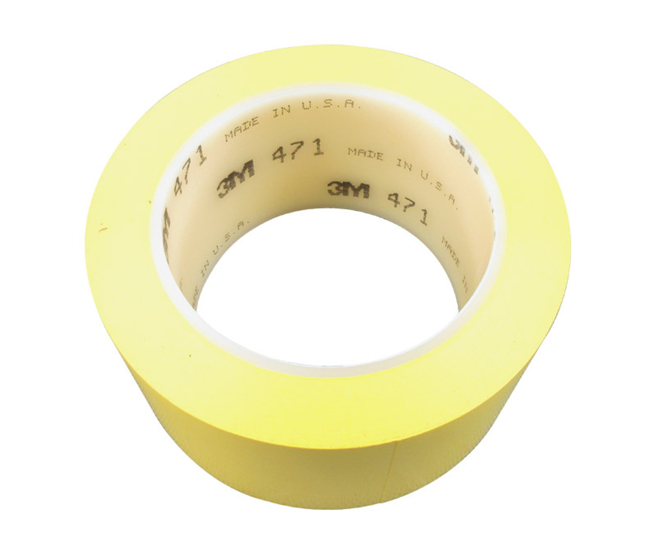 3M™ Vinyl Tape 471, Yellow, 1 in x 36 yd, 5.2 mil