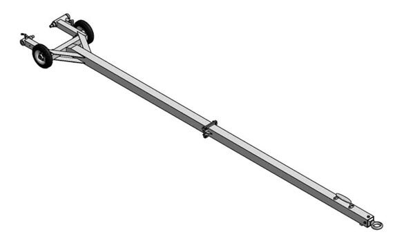 Brackett HT60A Tailwheel Helicopter Towbar Yellow