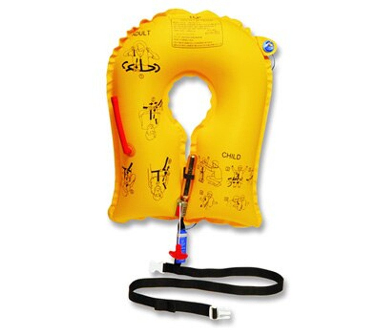 EAM Worldwide P01202-101W Yellow UXF-35 Single-Cell Life Vest with ...