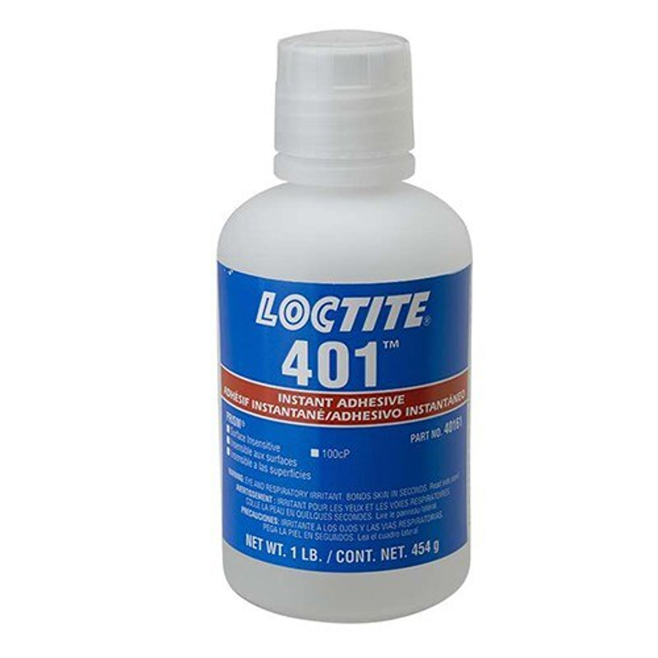 Henkel 40161 LOCTITE 401 Prism Clear Surface Insensitive Instant Adhesive -  1 lb Bottle at