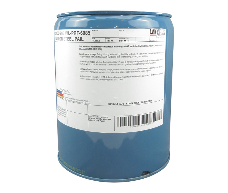 ROYCO 885 Amber MILPRF6085E Spec GeneralPurpose Instrument Lubricating Oil 5 Gallon Steel