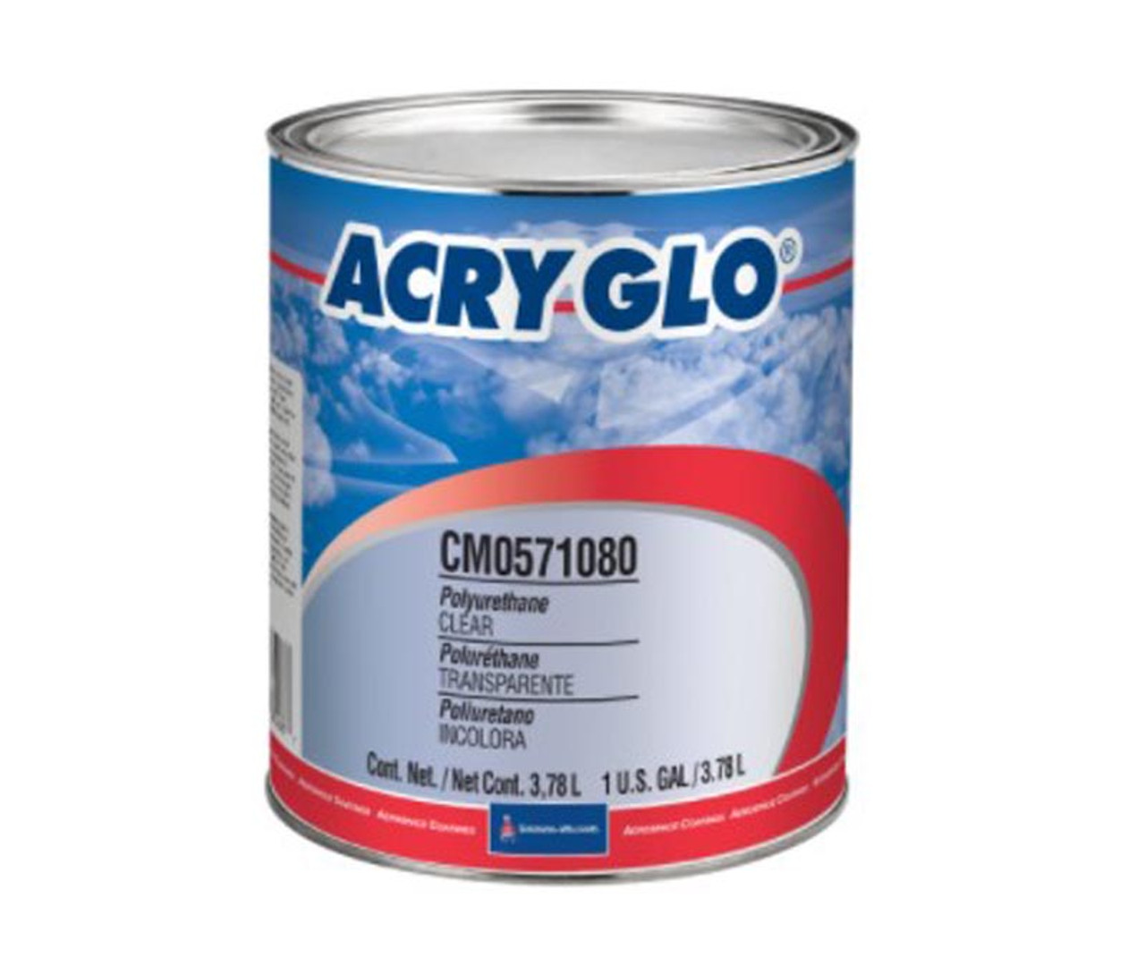 Sherwin-Williams CM0571080 ACRY GLO Clear Coat High-Solids Acrylic Urethane  Paint - Gallon Can at