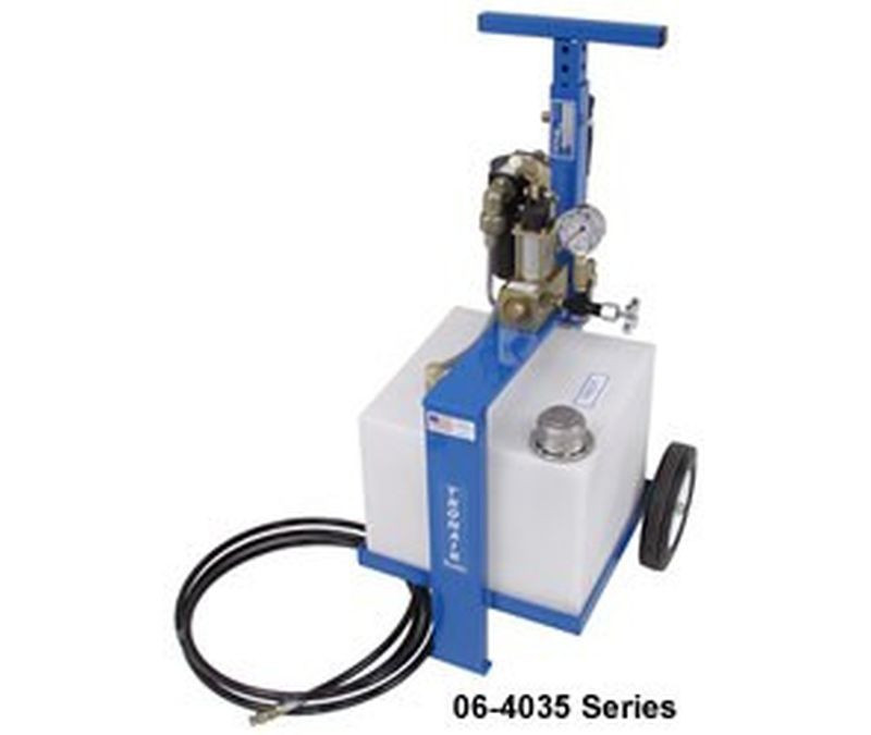 Tronair® 06-4035-0800 Blue 4000 PSI MIL-PRF-23699/MIL-PRF-87257 Fluid Type 8-Gallon Hydraulic Component Test Cart