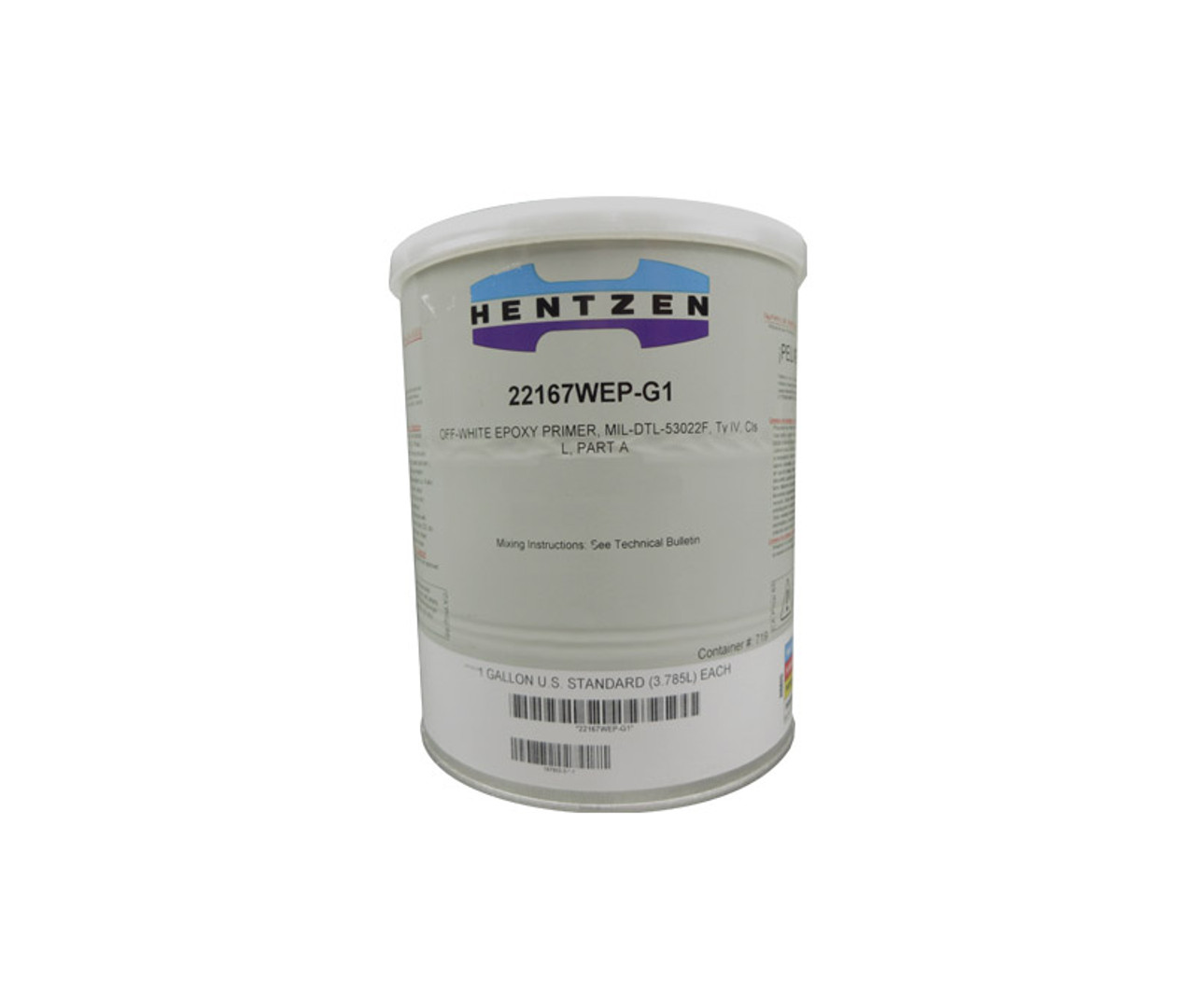 HENTZEN 22167WEP/22170CEH Epox-Zen™ Off-White MIL-DTL-53022E Type IV Spec  Lead & Chrome-Free Corrosion Inhibiting Epoxy Primer - 1.25 Gallon Kit