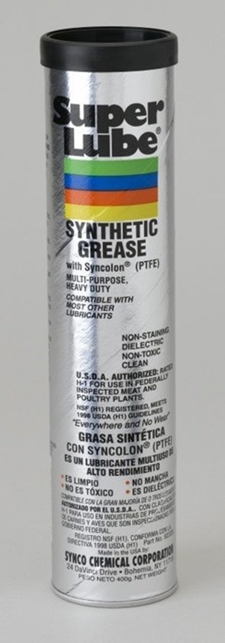 Super Lube® 82328 Clear PTFE Multi-Purpose Synthetic Grease - 400 Gram  Standard Cartridge