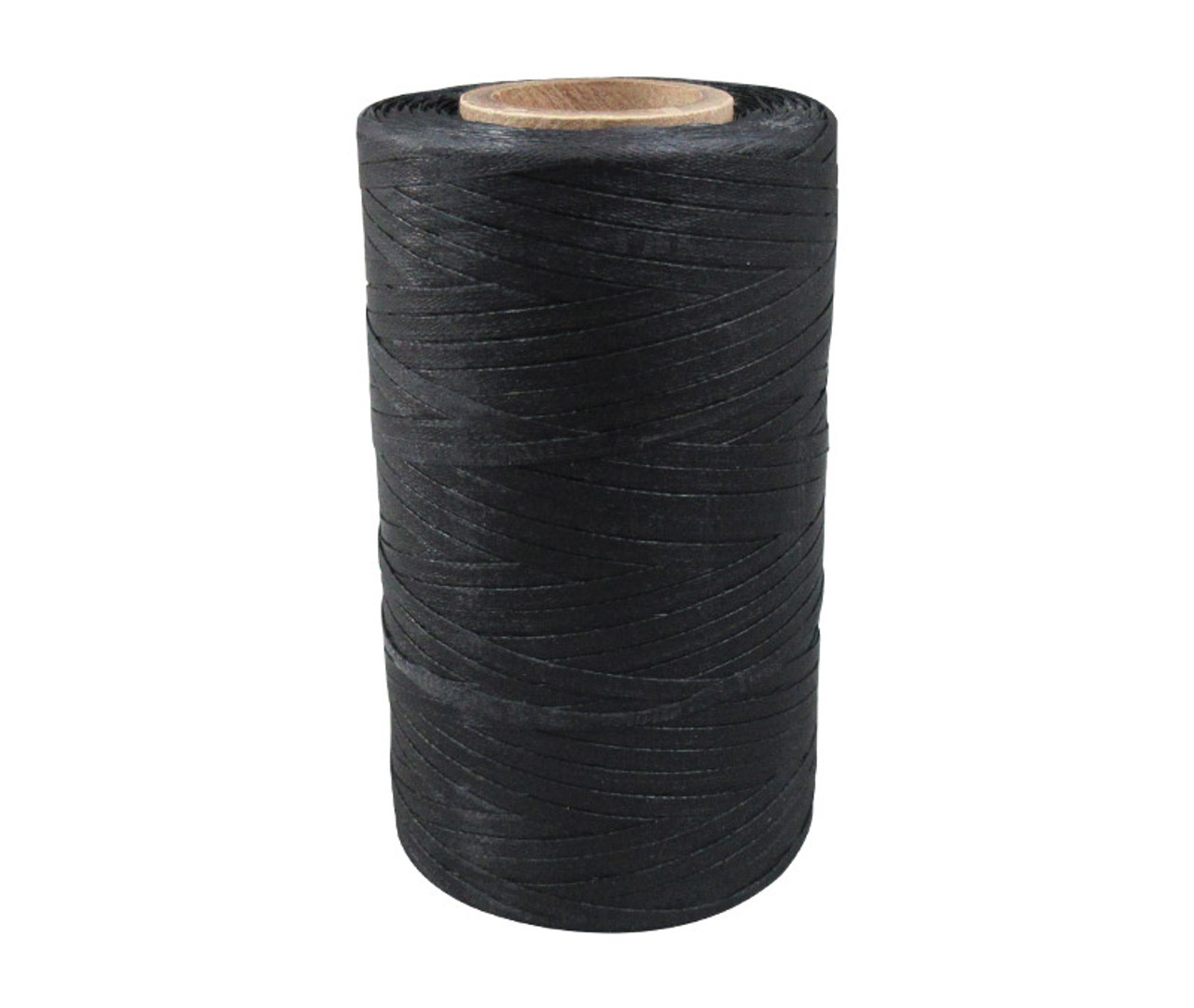Military Specification A-A-52080-B-2 Black Nylon/Waxed Finish Tape, Lacing  & Tying Cord - 500 Yard Spool