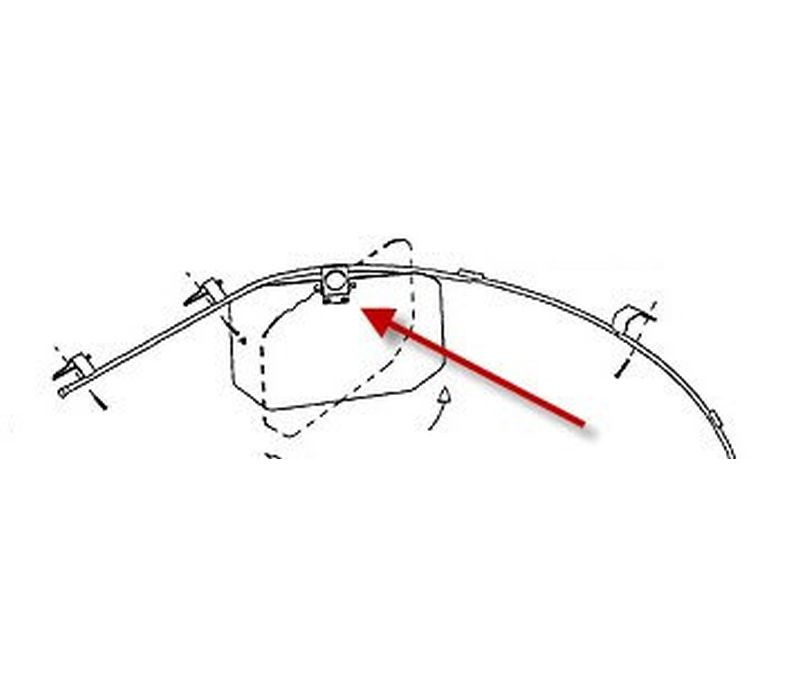 Rosen RWW1123-300-3 IAI 1123 & 1124 Westwind Monorail Rosen Sunvisor System Visor Assembly