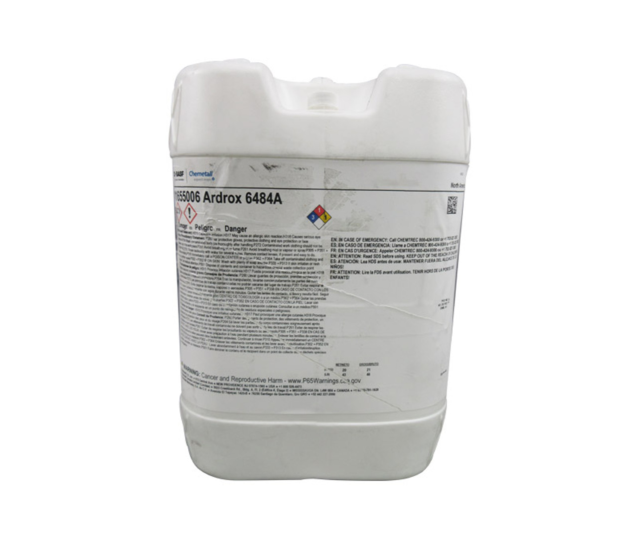 ARDROX® 6484A Clear MIL-PRF-87937 Type IV Spec Aircraft Exterior/Interior  Cleaner - 5 Gallon Pail