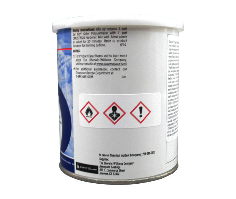 SherwinWilliams U08466 JET GLO Polyester Urethane Topcoat Paint Afterburner Orange Quart at