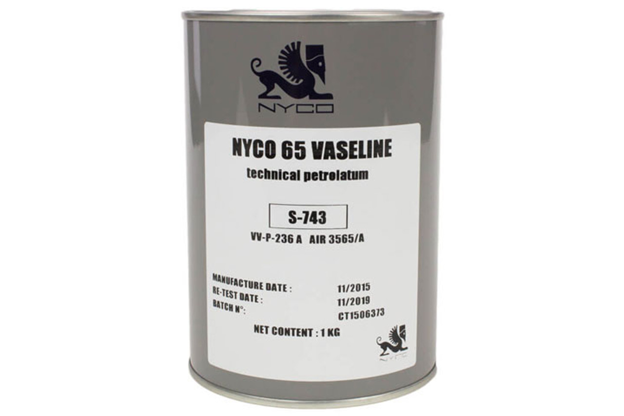 NYCO 65 VASELINE Brown AIR 3565/A Spec Technical Petrolatum - 1 Kg Can