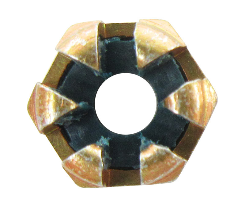 Military Standard MS17825-3 Steel Nut, Self-Locking, Slotted