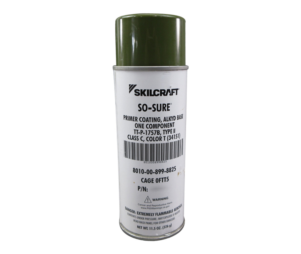 Tru-Color 4039 Matte (Flat) Zinc Chromate Primer Spray Paint Can