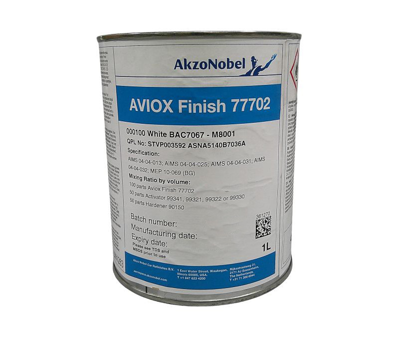 AkzoNobel Aviox Finish 77702 BAC7067/M8001 (000100) White High