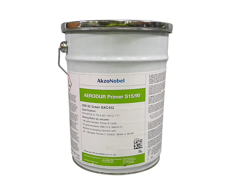 AkzoNobel Aerodur S15/90 Green BAC452 Abrasion Resistant