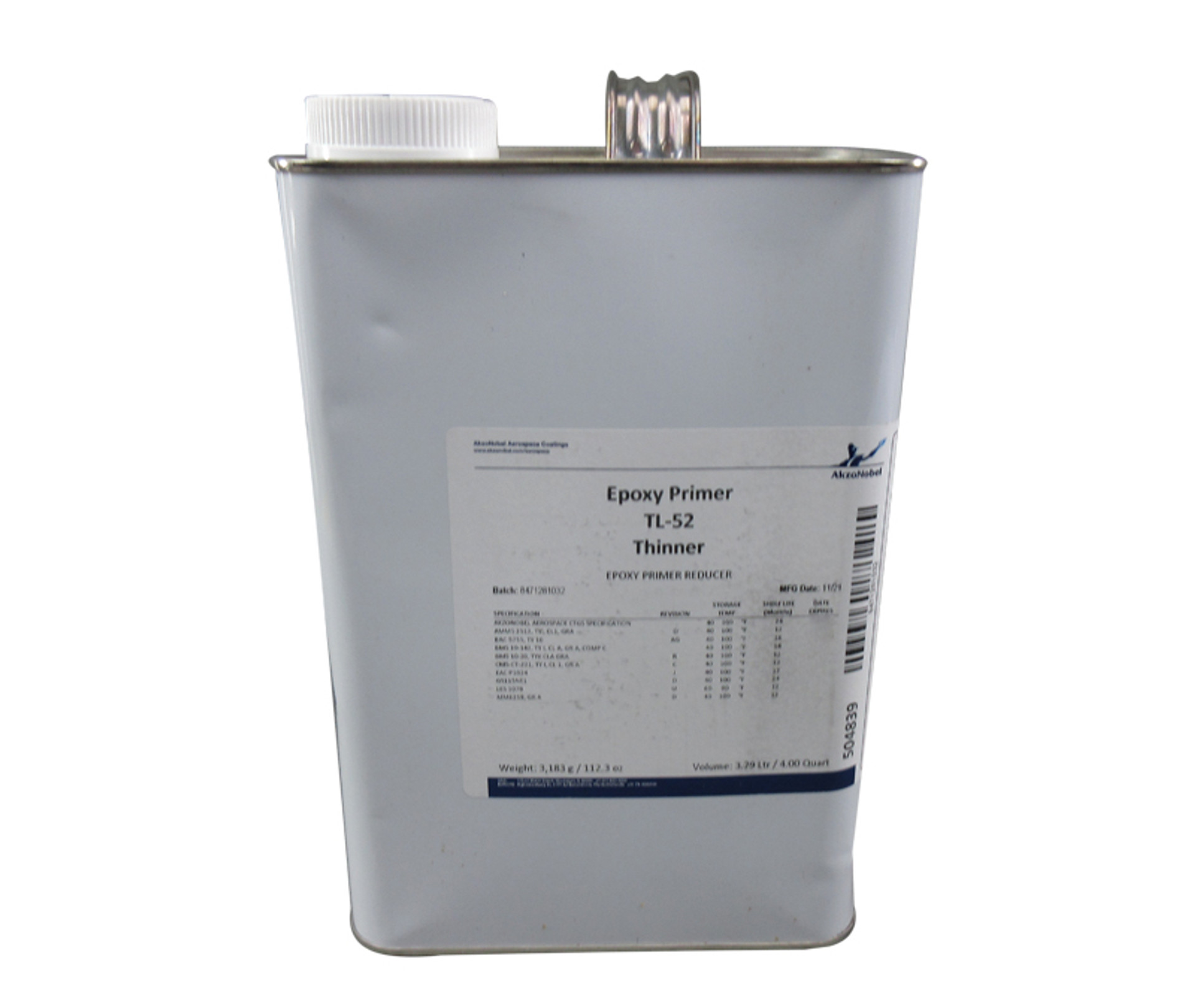 AkzoNobel TL52 Clear AkzoNobel Aerospace CTGS Spec Thinner Gallon