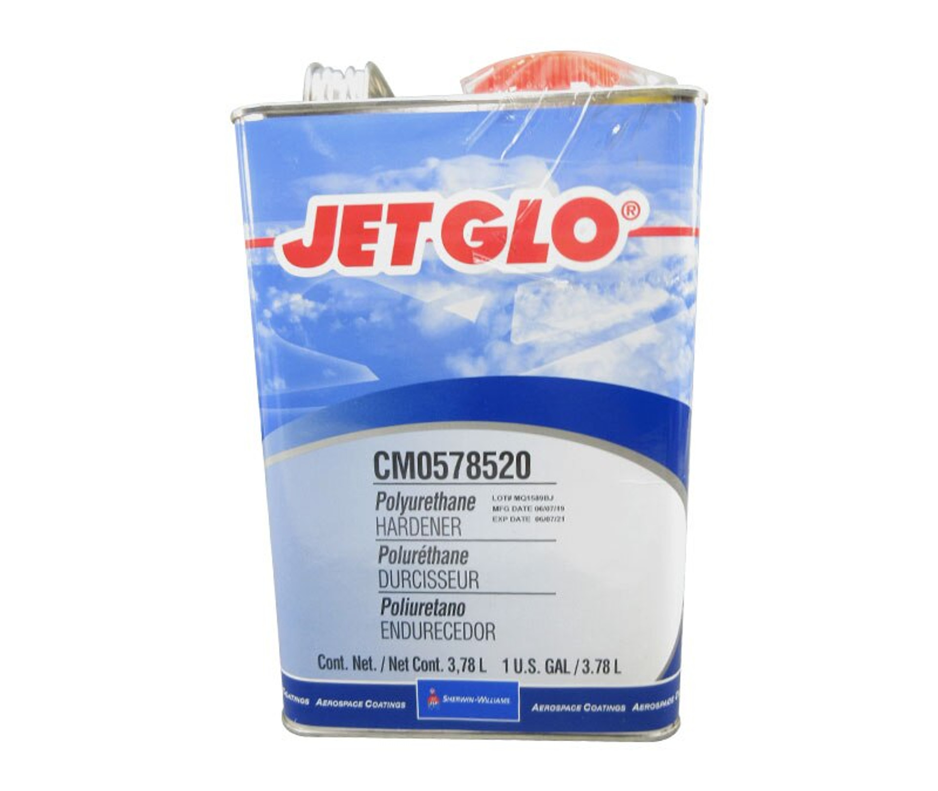 SherwinWilliams CM0578520 JET GLO Polyurethane Hardener Gallon Can