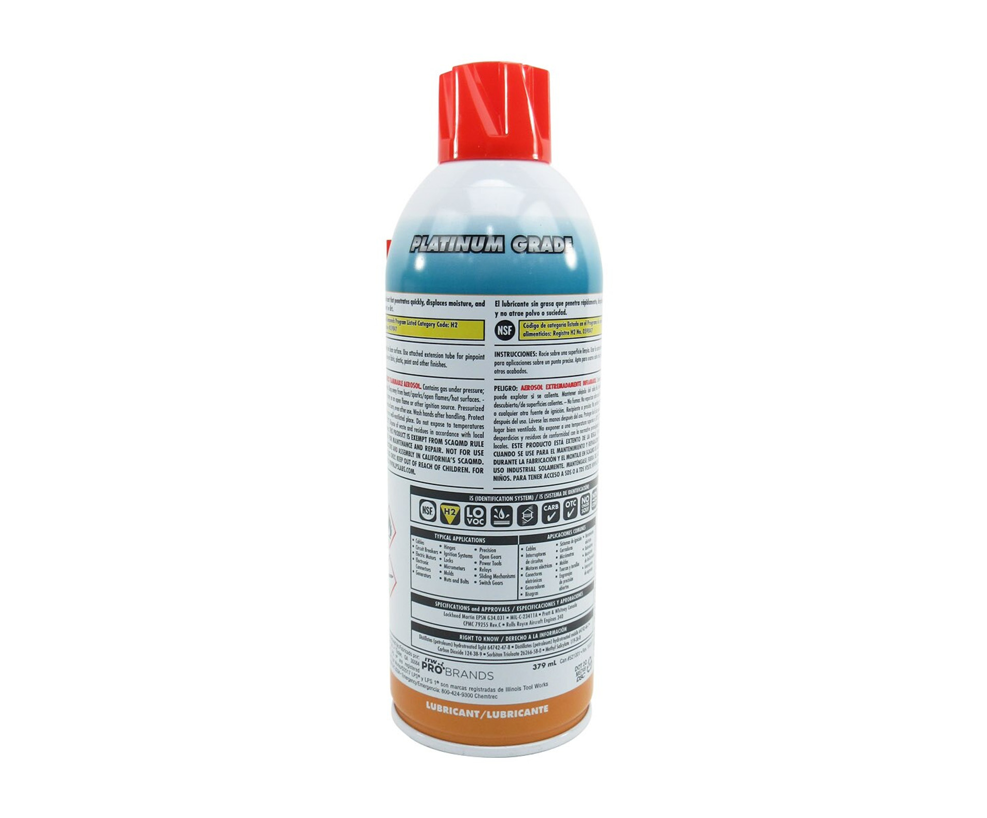 LPS 1 Greaseless Lubricant Amber 11 oz. Aerosol Can