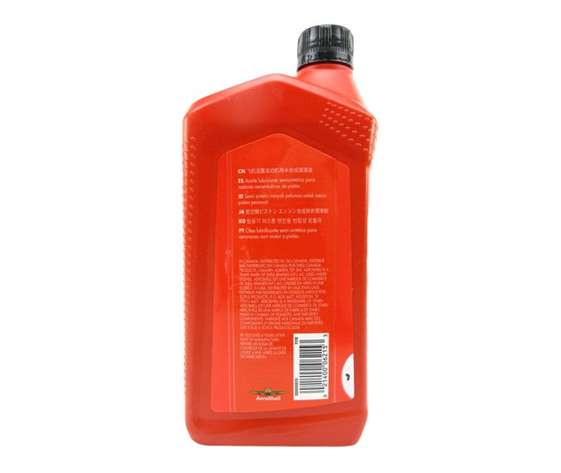 AeroShell Oil 550050835 15W50 Multigrade Aircraft Oil 6 Quart/Case