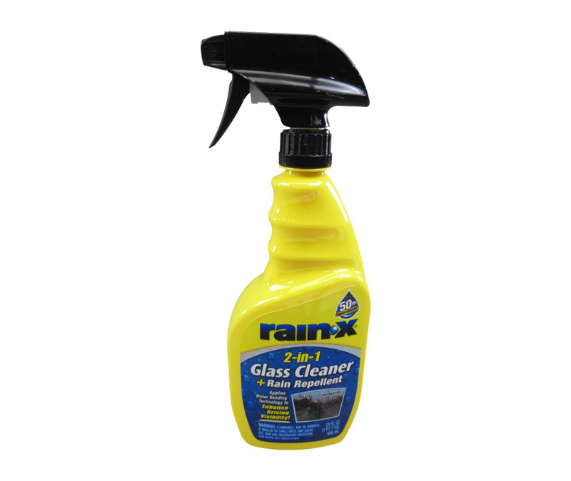 RainX 5071268 Clear 2in1 Glass Cleaner + Rain Repellent 23 oz TriggerSpray Bottle at