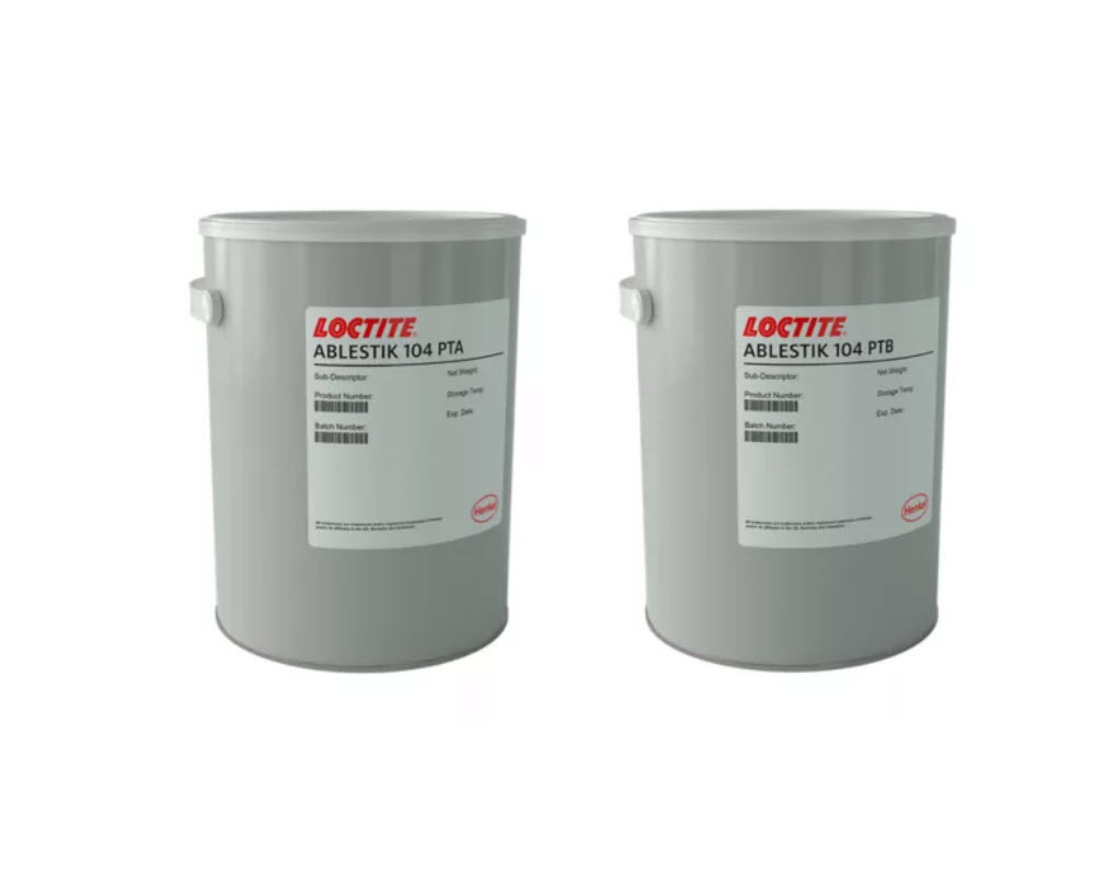 Henkel LOCTITE ABLESTIK 104 Black Epoxy Adhesive 283.5 Gram (10 oz) + 184.5 Gram (6.5 oz) Kit