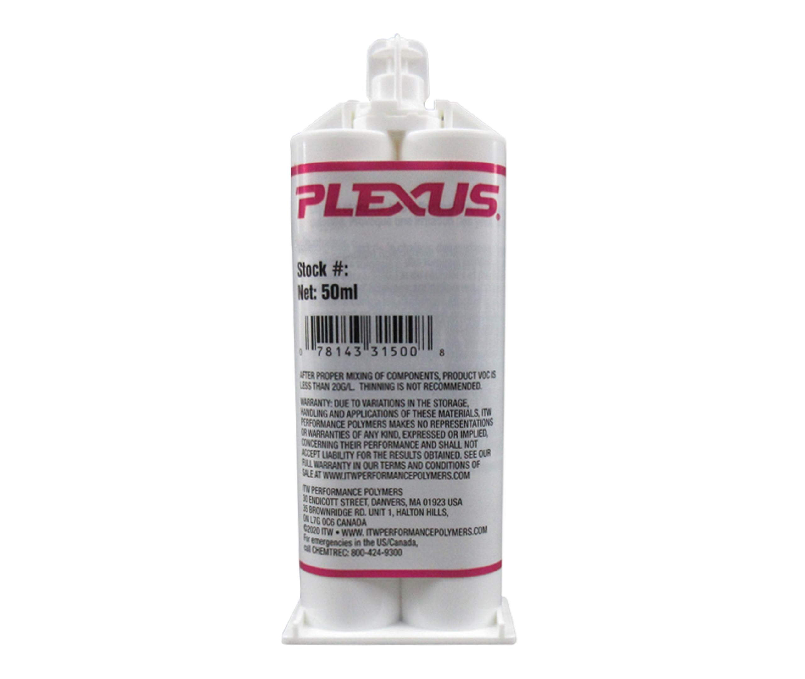 PLEXUS 31500 MA310 OffWhite twopart Methacrylate Adhesive 50 mL 11