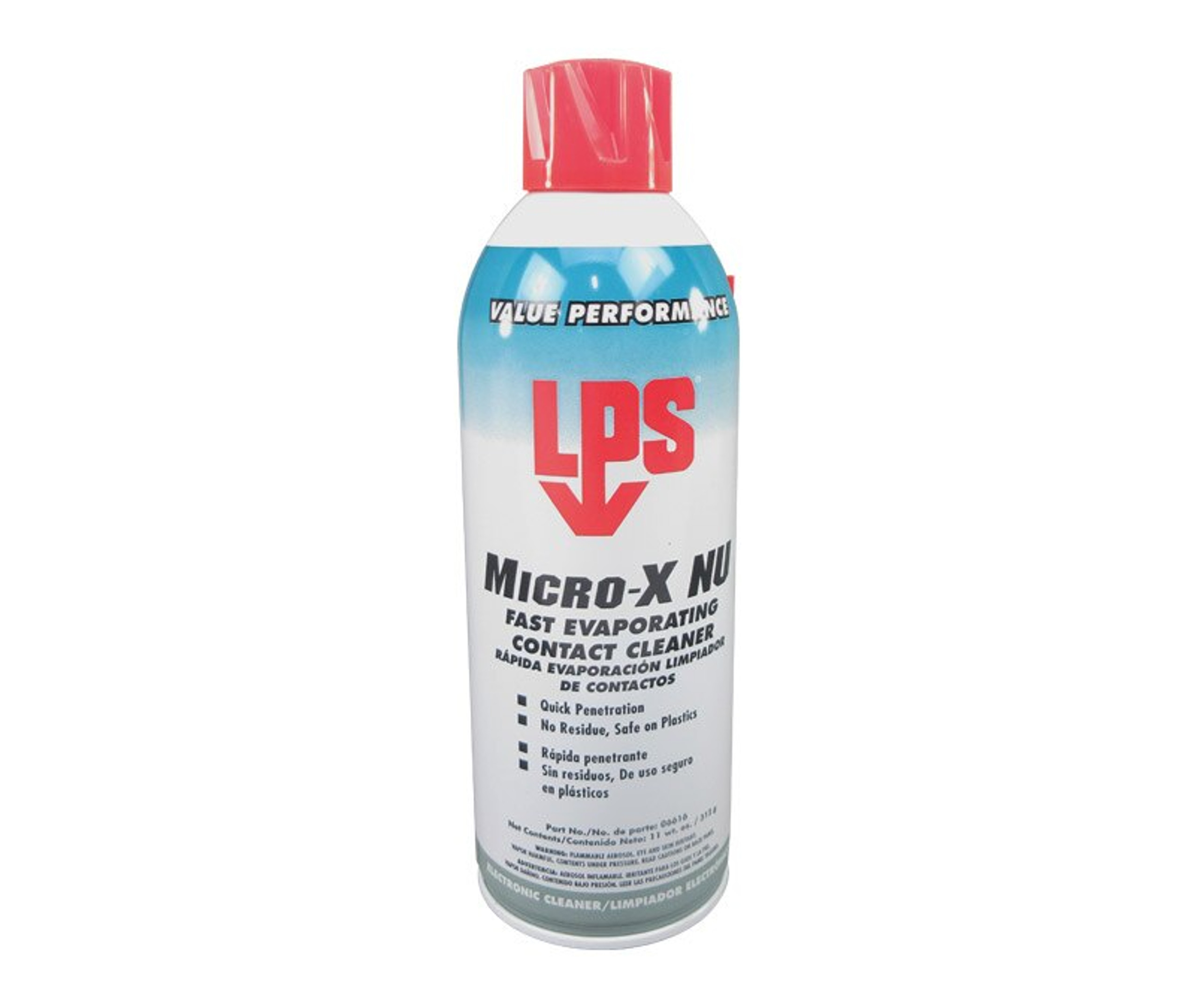 LPS 06616 MicroX NU Fast Evaporating Contact Cleaner 11 oz Aerosol
