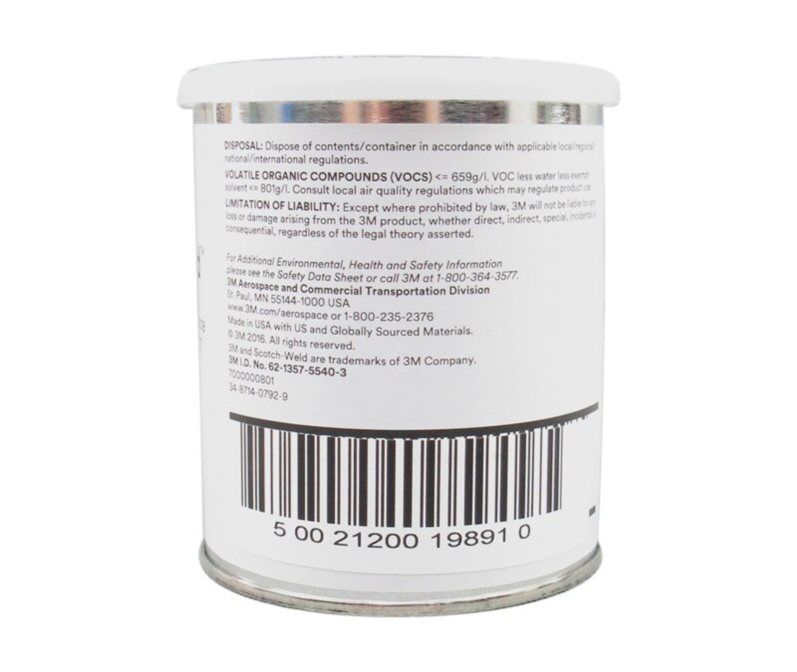 3M 02120019891 ScotchWeld EC1357 GrayGreen Neoprene High