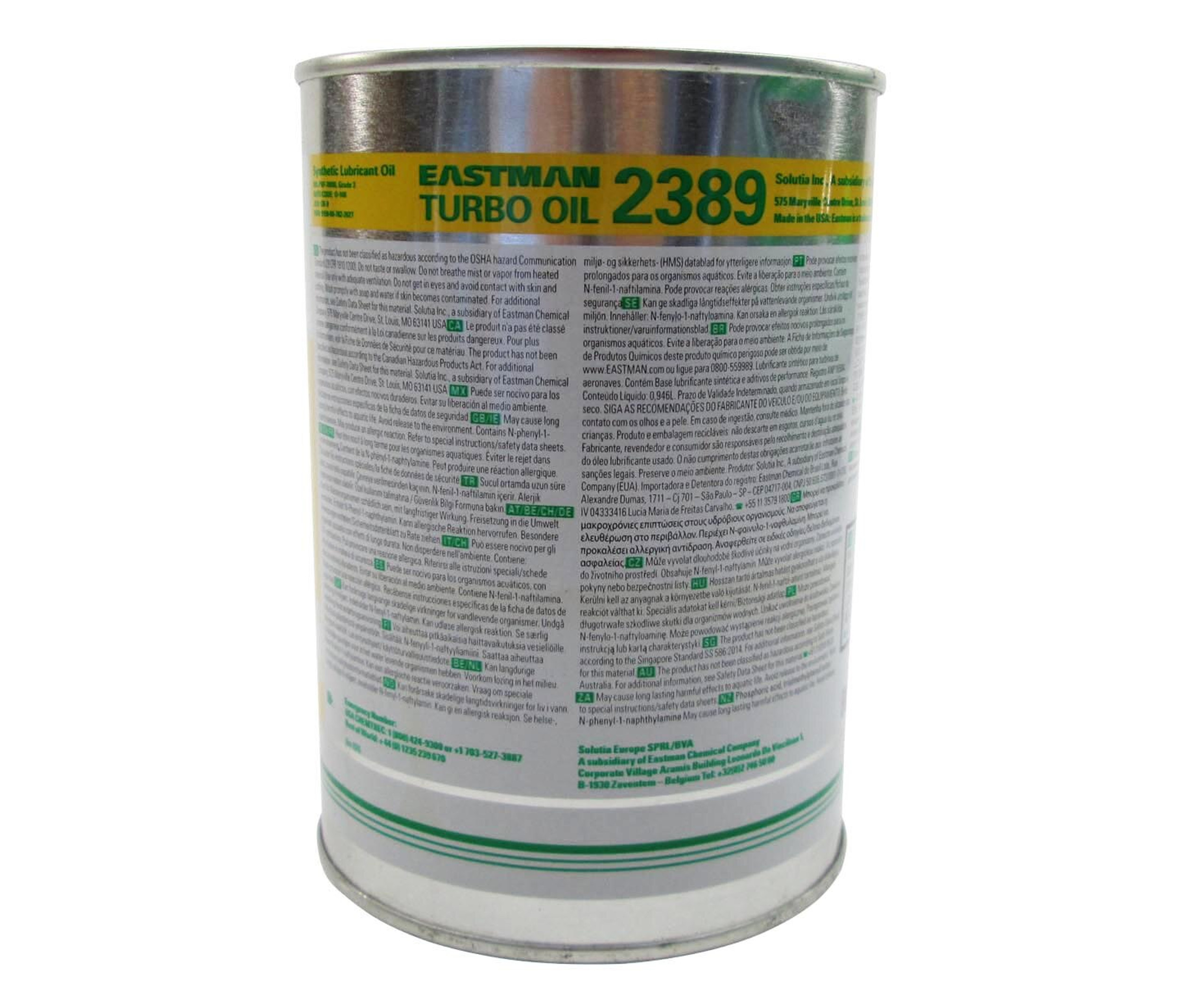 Air BP 2389 Turbine Engine Oil Quart Can
