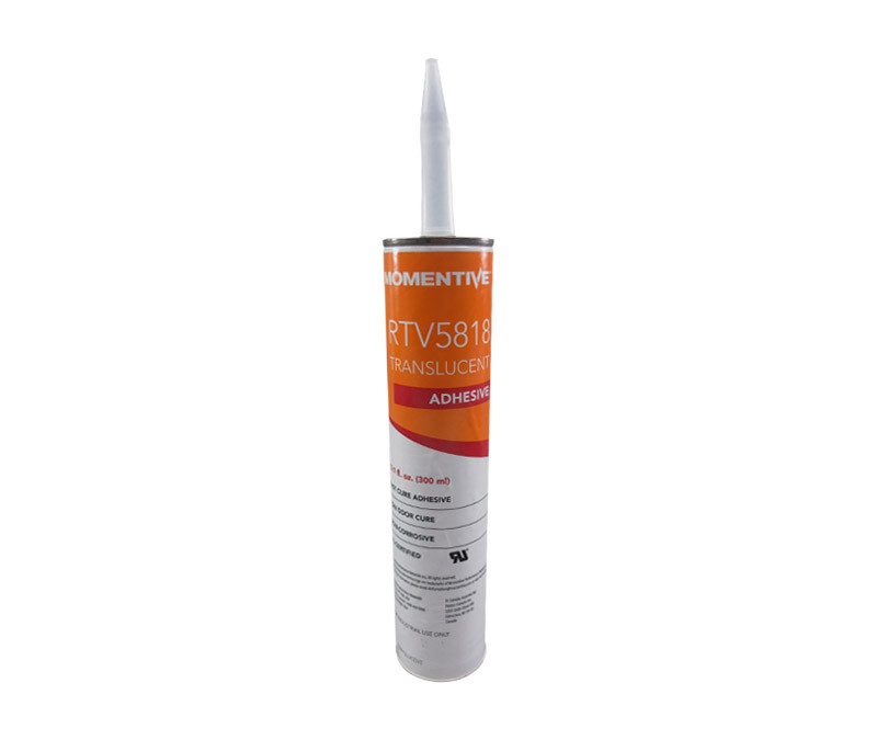 Momentive RTV5818 Clear Resilient Silicone Rubber Sealant 10.1 oz