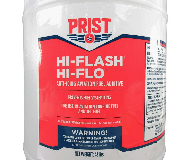Prist 44637 HIFLASH HIFLO AntiIcing Aviation Fuel Additive 5 Gallon Pail at