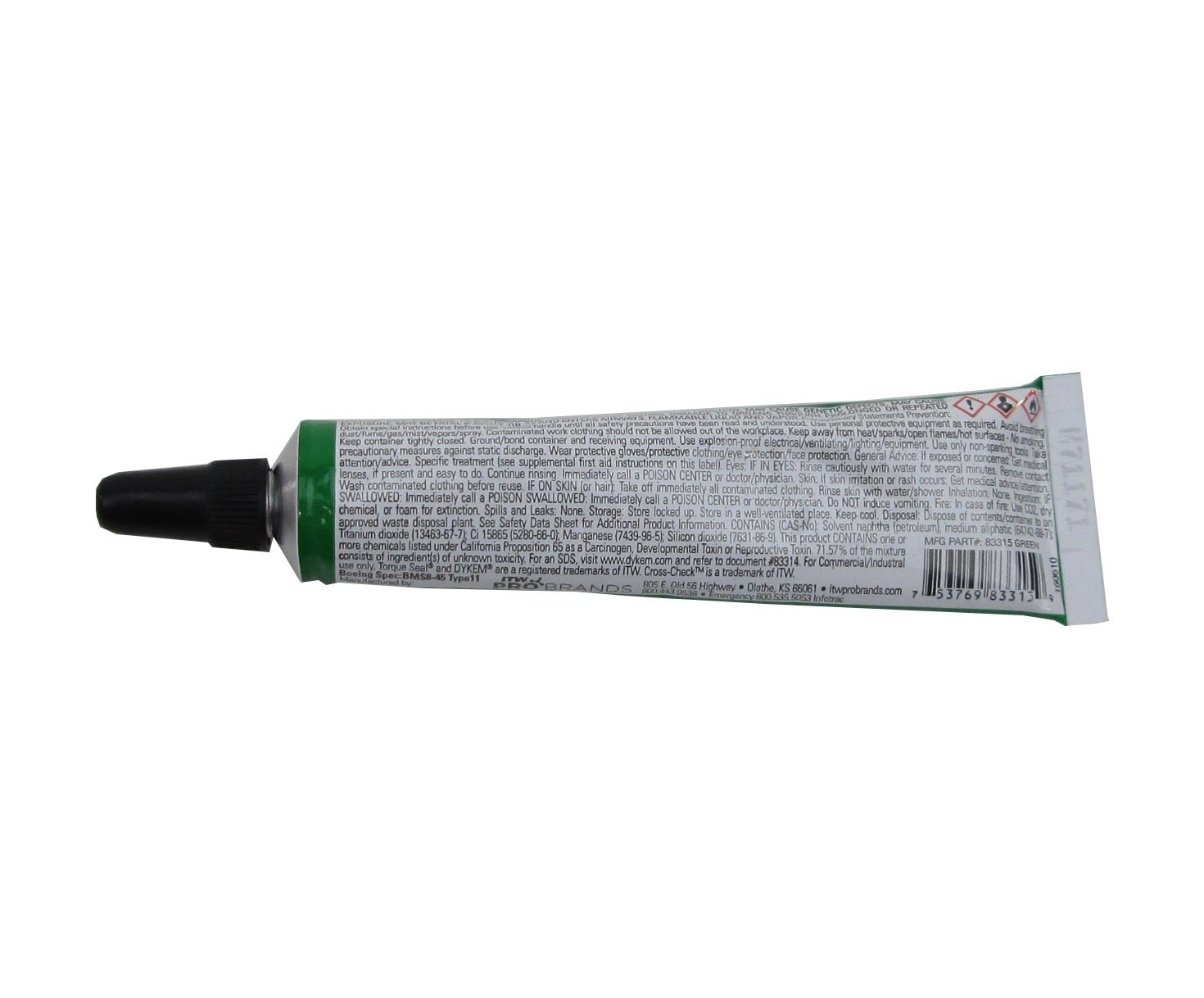 CrossCheck TORQUE SEAL 83315 Green BMS 845 Type II Spec Tamper Proof