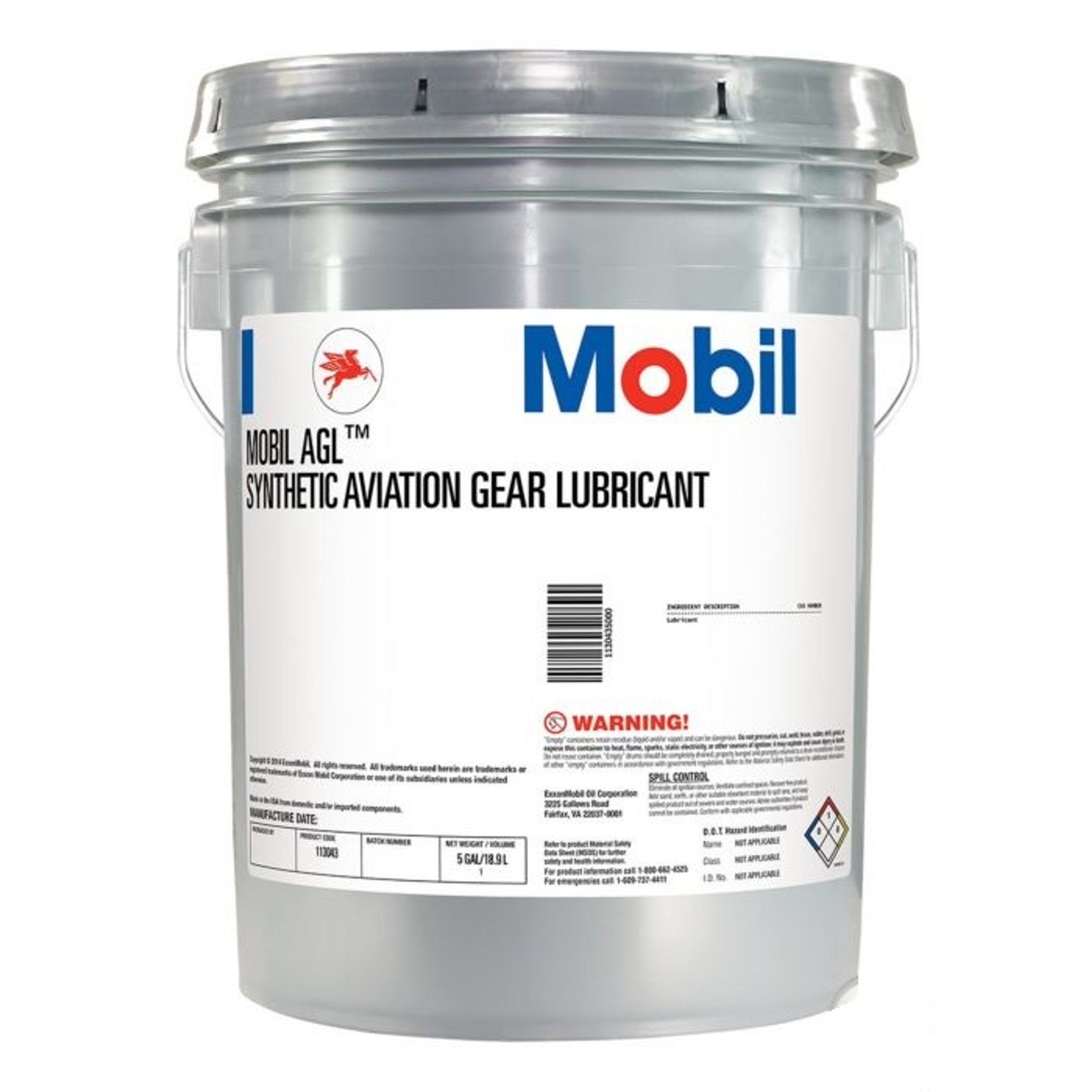Exxon Mobil AGL Synthetic Aviation Gear Lubricant 5 Gal.