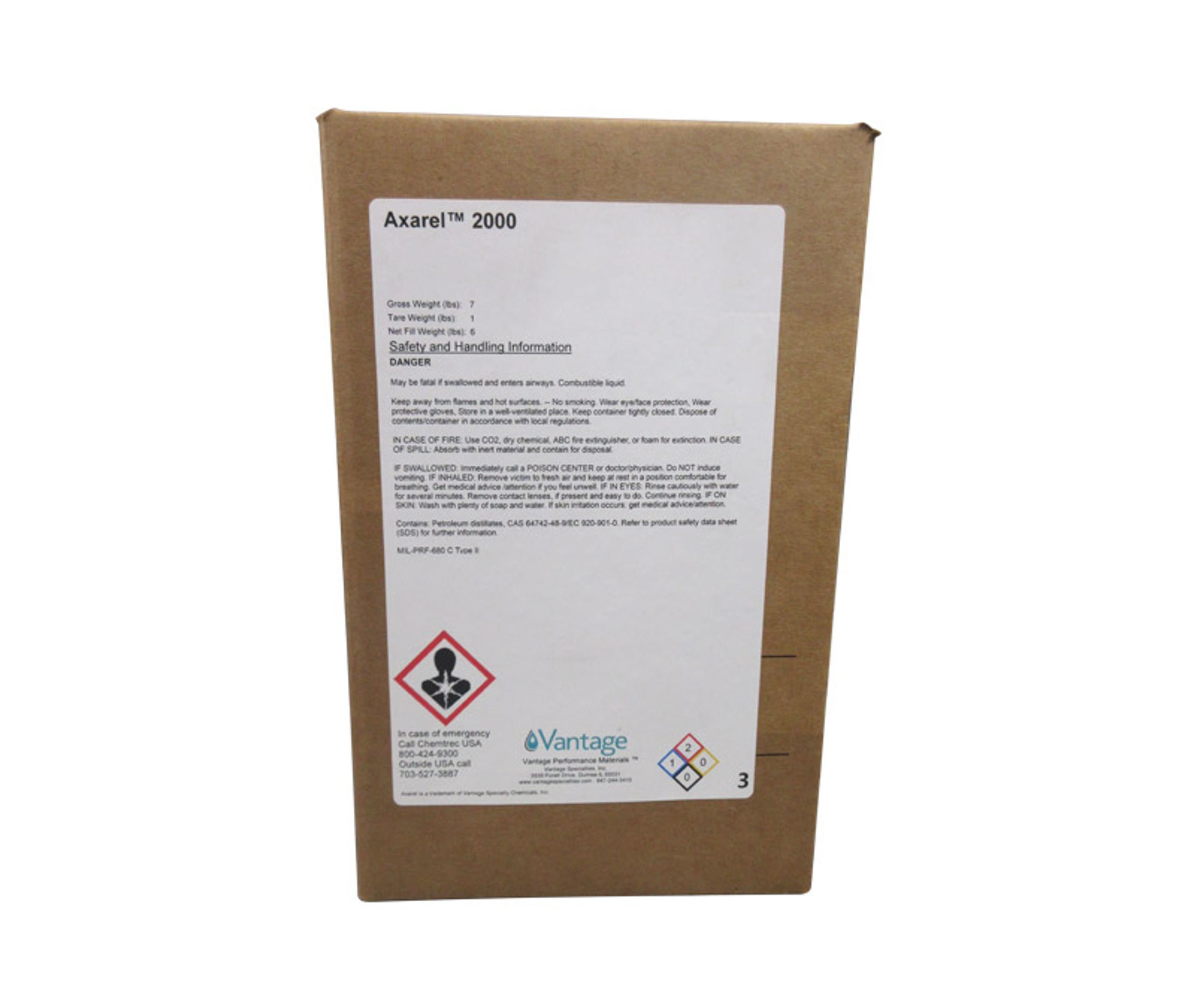 AXAREL 2000 Clear MILPRF680 Type II Precision Cleaner Gallon Can at