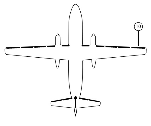 GOODRICH 22-7D5044-18 Fokker F27 RH Break 2 - Tip De-Ice Boot