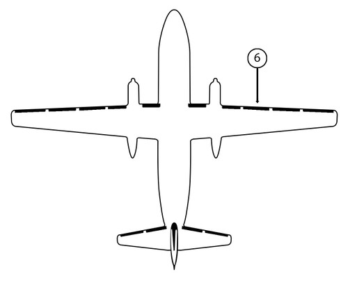 GOODRICH 22-7D5044-06 Fokker F27 RH Light - Break 1 De-Ice Boot