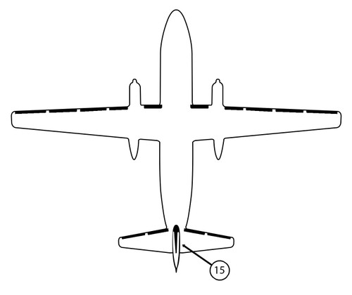 GOODRICH 21-7D5044-15 Fokker F27 Vertical Fin De-Ice Boot