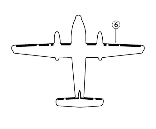 GOODRICH 21-2087-6-2 DeHavilland DHC-5 RH Inboard Wing De-Ice Boot