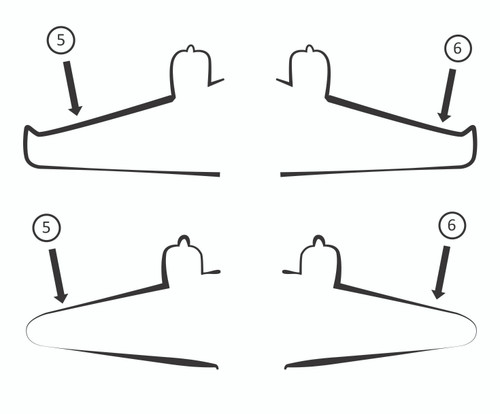 GOODRICH 12-270-14-1 Raytheon Beechcraft E18S & G18S Light - Tip De-Ice Boot