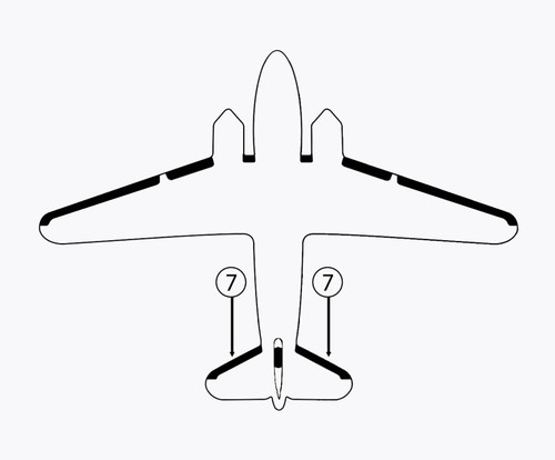 GOODRICH 11-517-10-1 Curtis Wright C-46 Horizontal Stabilizer De-Ice Boot