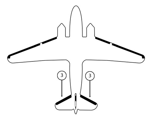 GOODRICH 11-149-15-1 Douglas DC-3 Horizontal Stabilizer De-Ice Boot